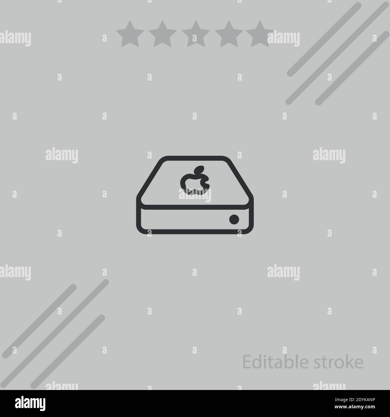 icona vettoriale di mac mini illustrazione vettoriale semplice e moderna Illustrazione Vettoriale