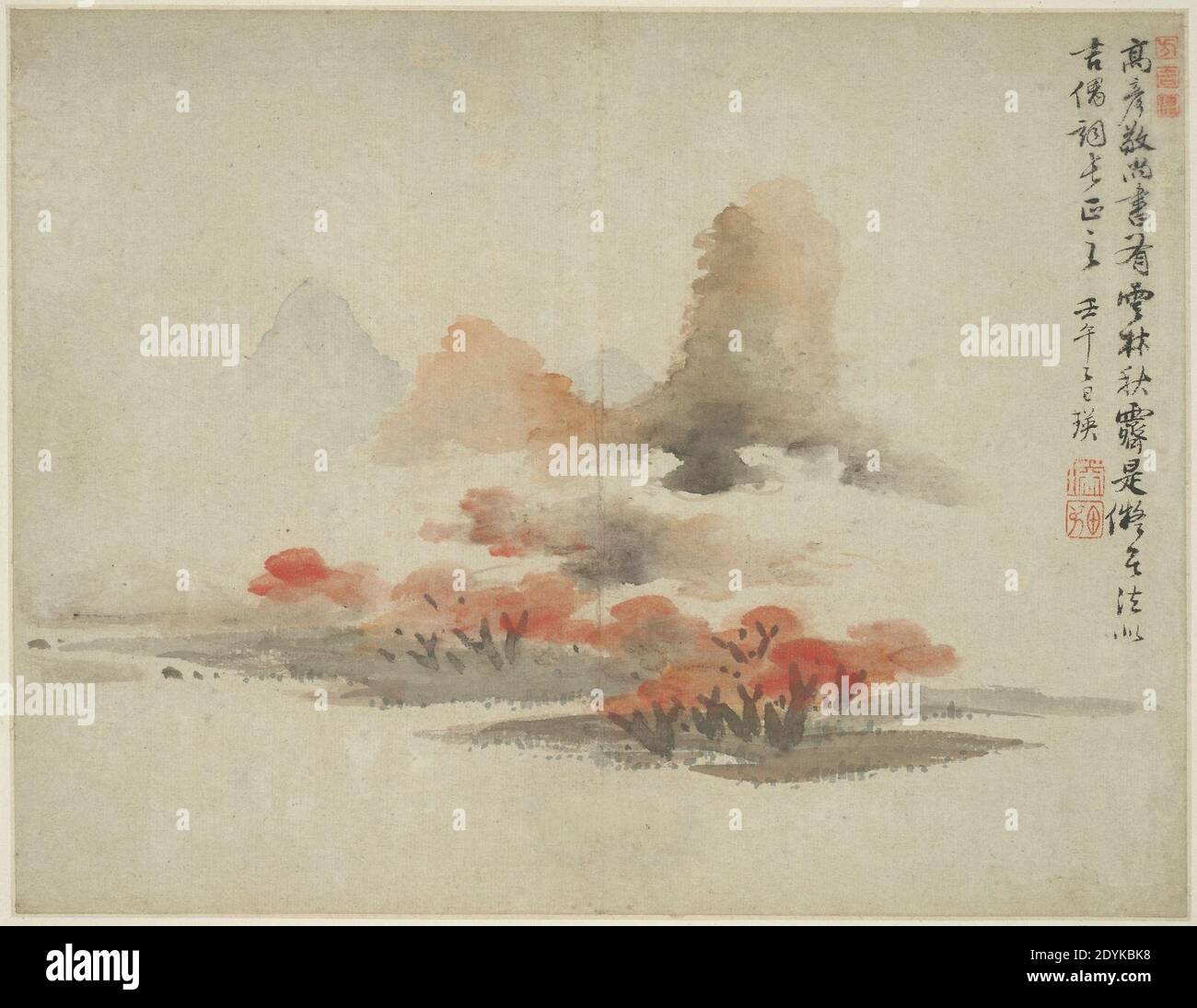 LAN Ying - Paesaggio nello stile degli antichi Maestri, dopo Gao Kegong (1248-1310) Foto Stock
