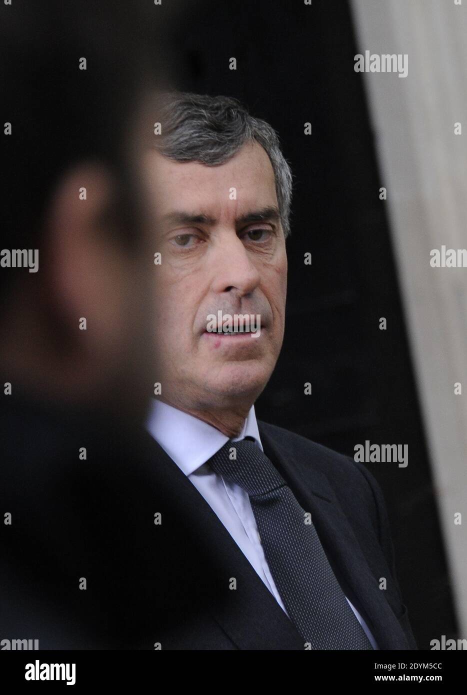 Jerome Cahuzac arriva al servizio funebre per Guy Carcassonne al cimitero di Montmartre a Parigi, Francia il 3 giugno 2013. Foto di Mousse-Wyters/ABACAPRESS.COM Foto Stock