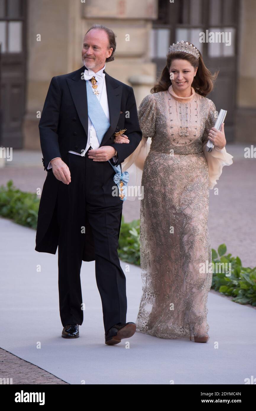 In occasione del matrimonio della principessa svedese Madeleine e di Chris o'Neill alla Cappella del Palazzo reale di Stoccolma, Svezia, 08 giugno 2013. Foto di Nicolas Gouhier/ABACAPRESS.COM Foto Stock