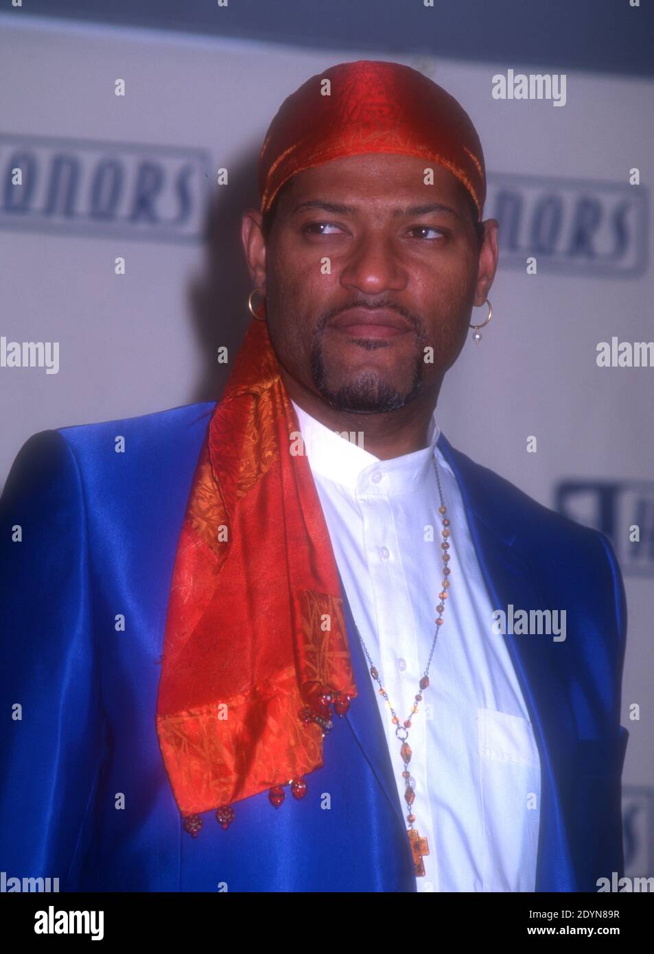 Universal City, California, USA 28 aprile 1996 l'attore Laurence Fishburne partecipa ai 1996 successi VH1 all'Universal Amphitheatre il 28 aprile 1996 a Universal City, California, USA. Foto di Barry King/Alamy Stock foto Foto Stock