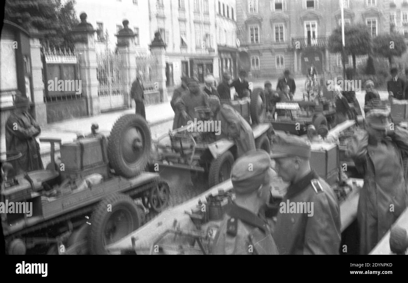 Wehrmacht Heer Rad-Ketten-Fahrzeug Austro-Daimler ADMK MULUS 1935 - Esercito tedesco Veicolo cingolato ADMK Mulus 1935 Foto Stock