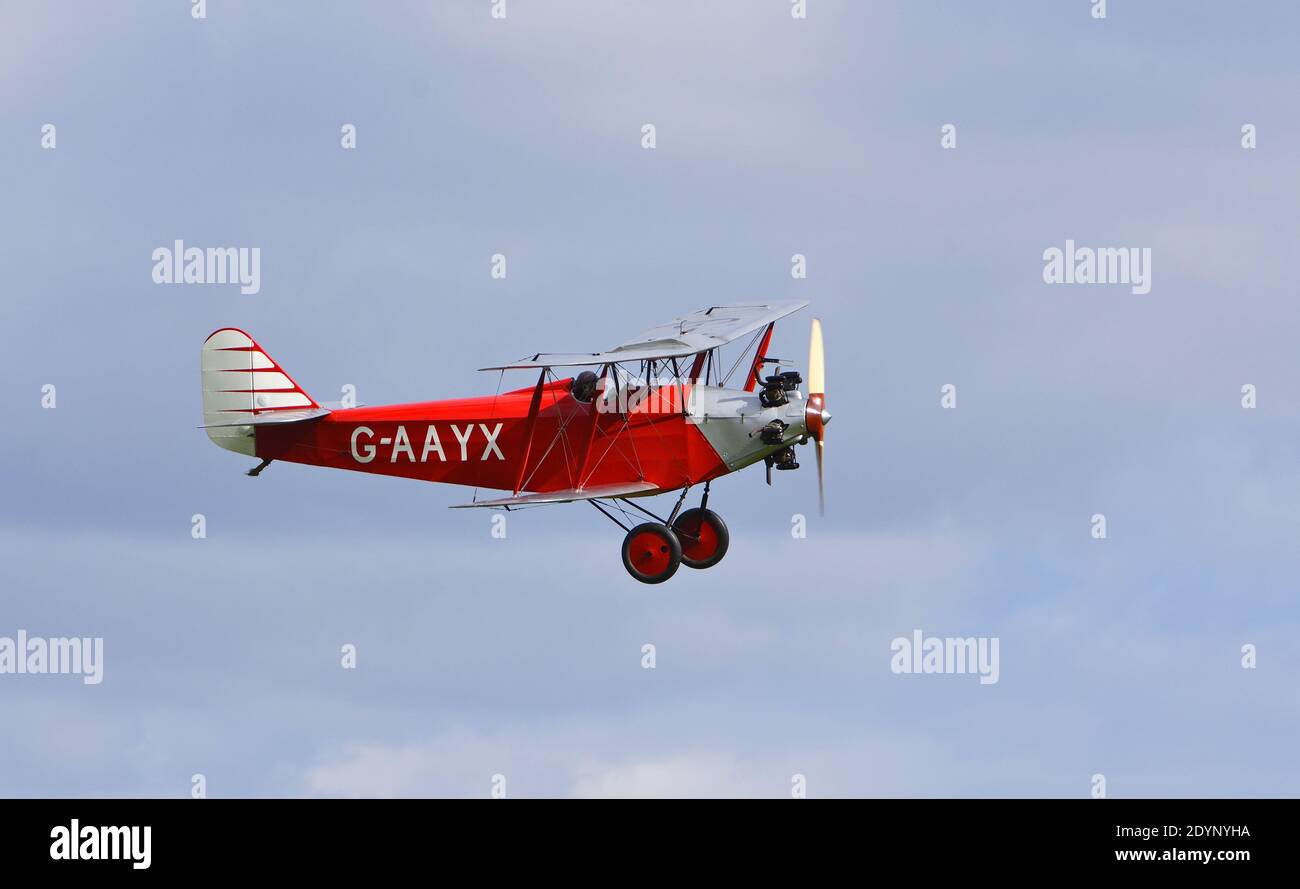 Vintage 1929 Southern Martlet Aircraft in volo. Foto Stock