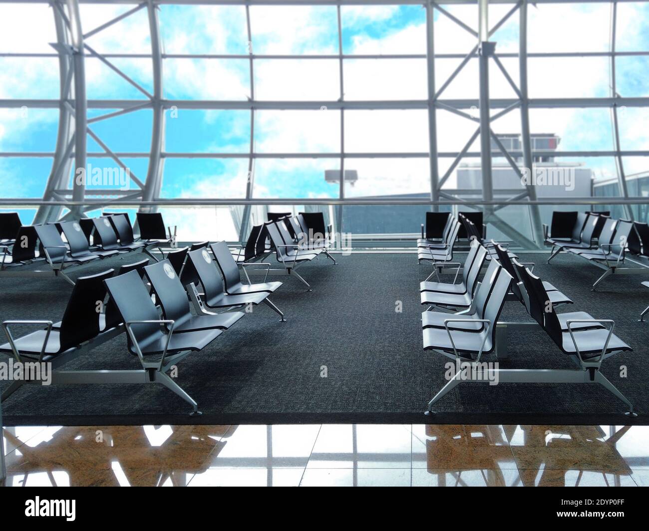 sala d'attesa libera in aeroporto Foto Stock