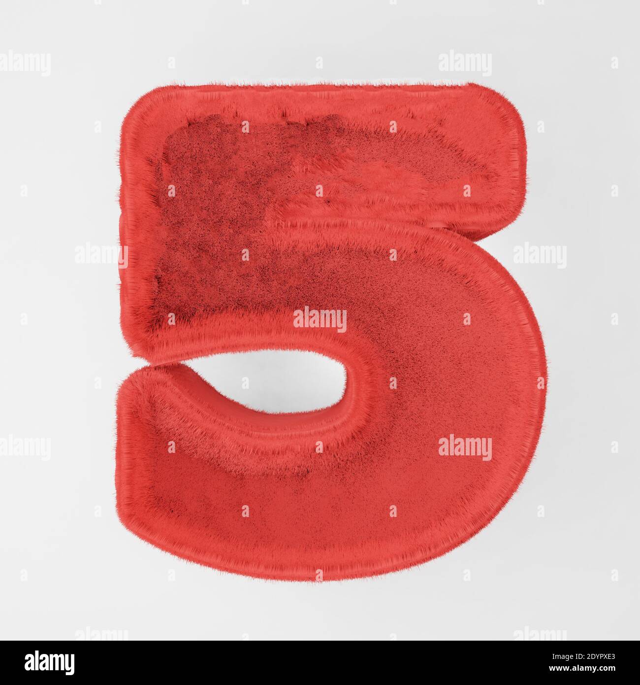 numero di pellicce . rendering 3d Foto Stock