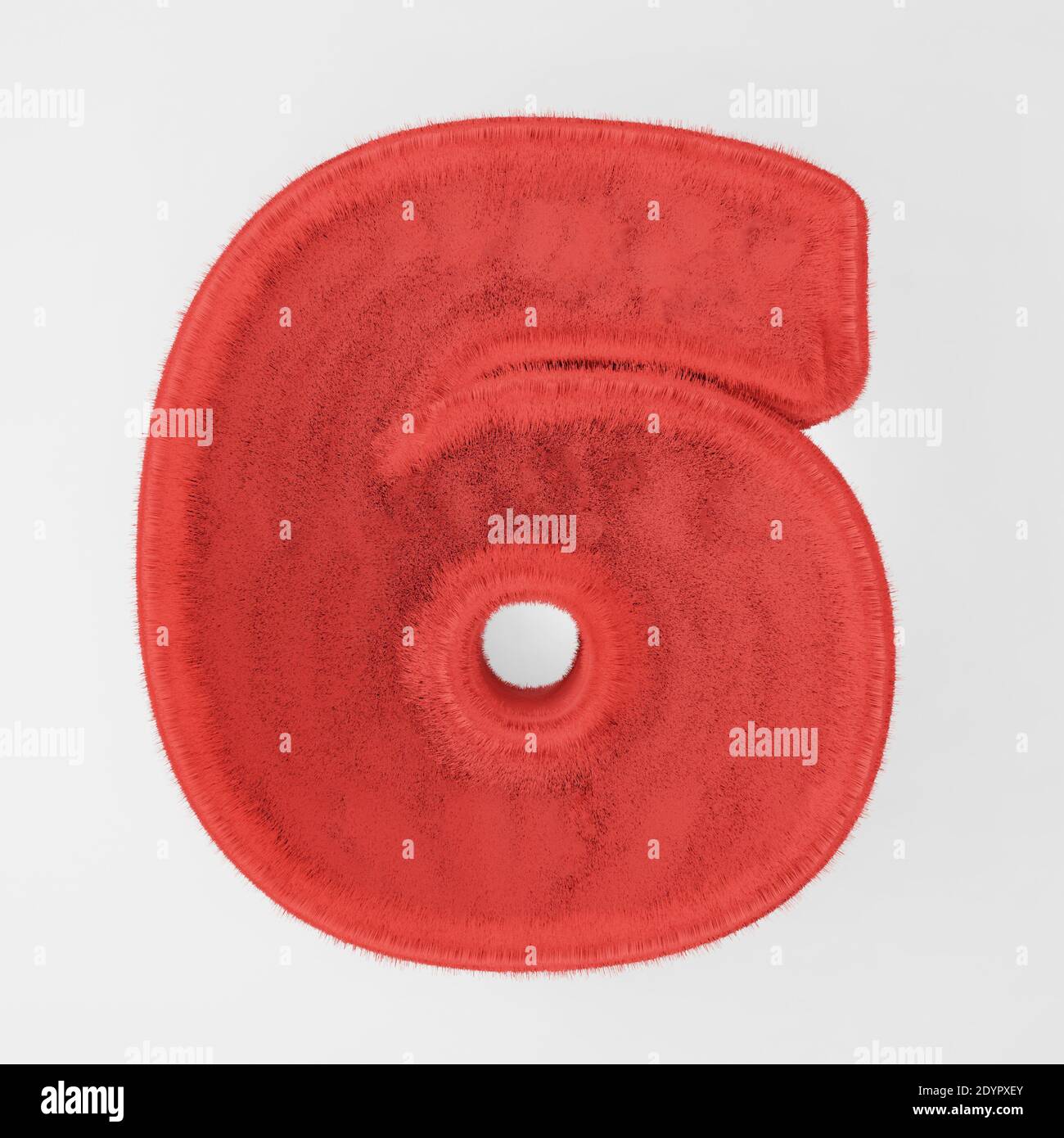numero di pellicce . rendering 3d Foto Stock