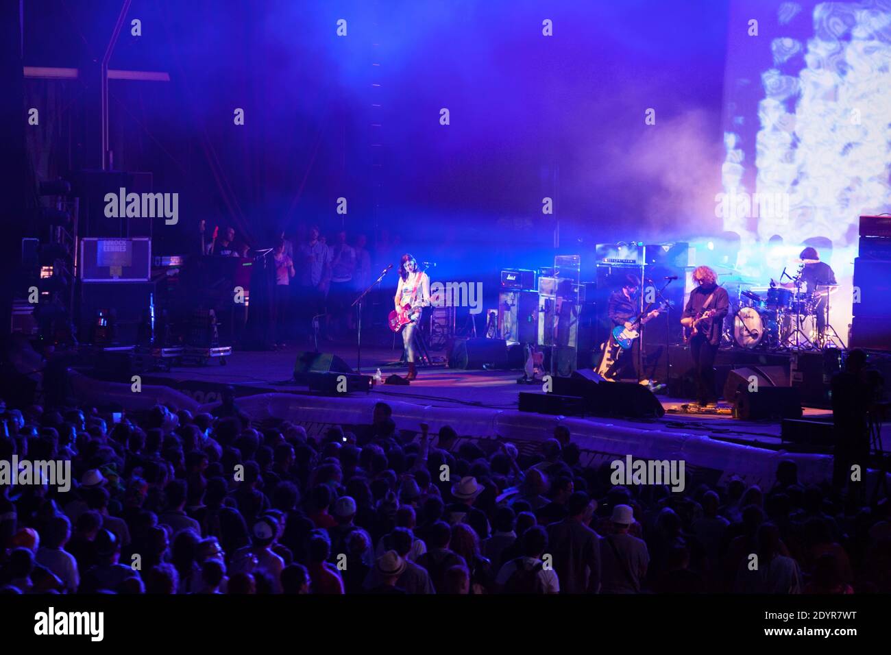 My Bloody Valentine si esibisce durante l'Eurockeennes Music Festival, a Belfort, Francia, il 7 luglio 2013. Foto di Romain boe/ABACAPRESS.COM Foto Stock