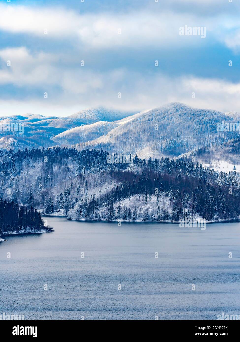 Spettacolo invernale paesaggio panoramico panorama Foto Stock