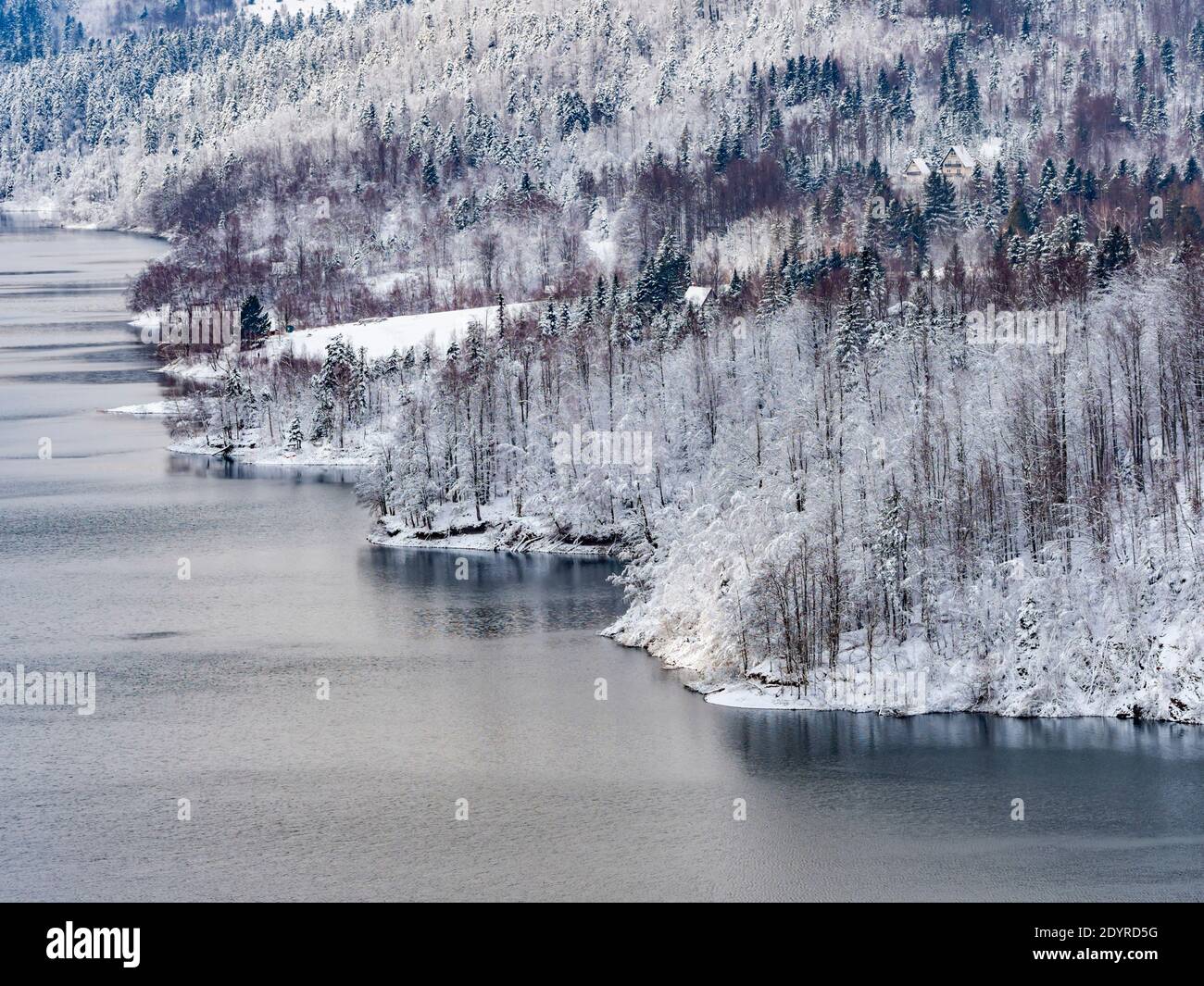 Spettacolo invernale paesaggio panoramico panorama Foto Stock