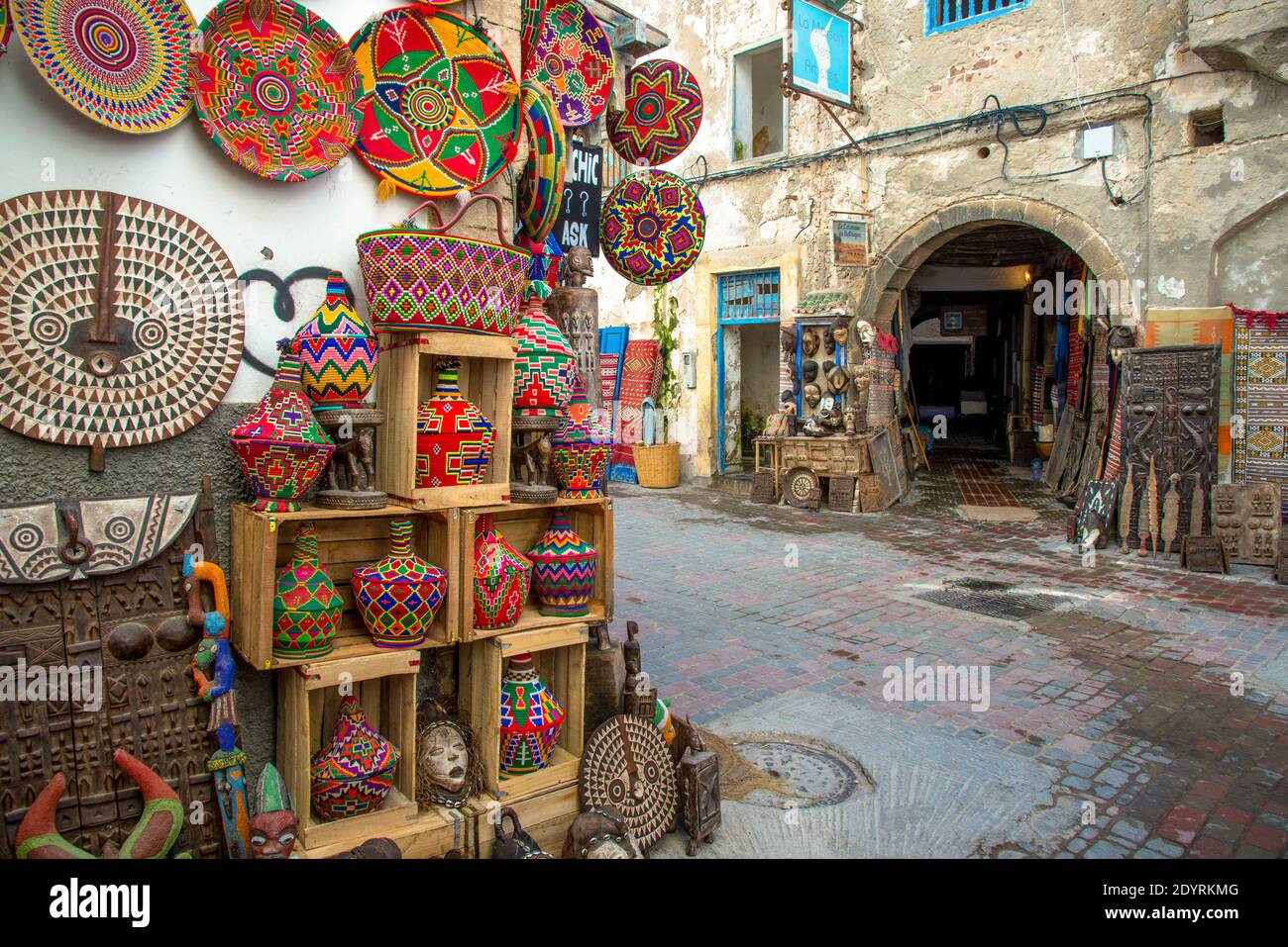 Mercato a Essaouira, Maroc Foto Stock