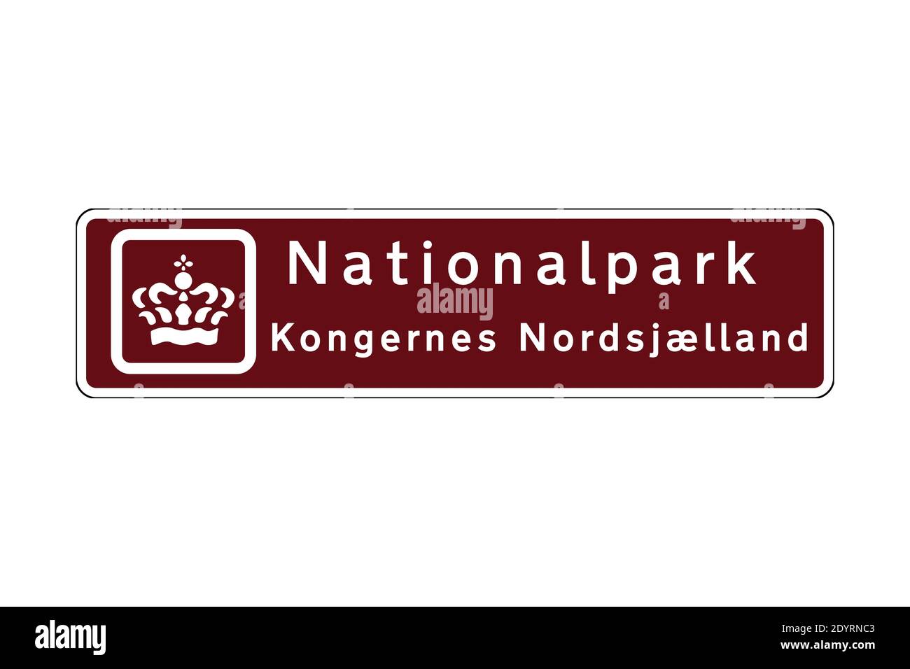 Royal North Zealand National Park in Danimarca chiamato KONGERNES Nordsjaelland in lingua danese Foto Stock