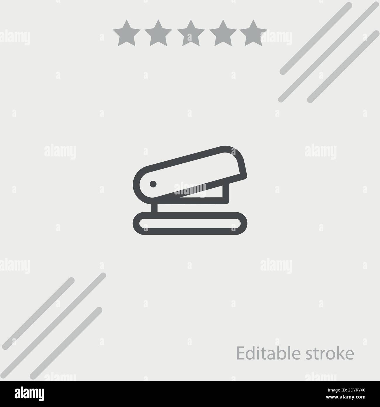 icona vettoriale della cucitrice semplice illustrazione vettoriale moderna Illustrazione Vettoriale