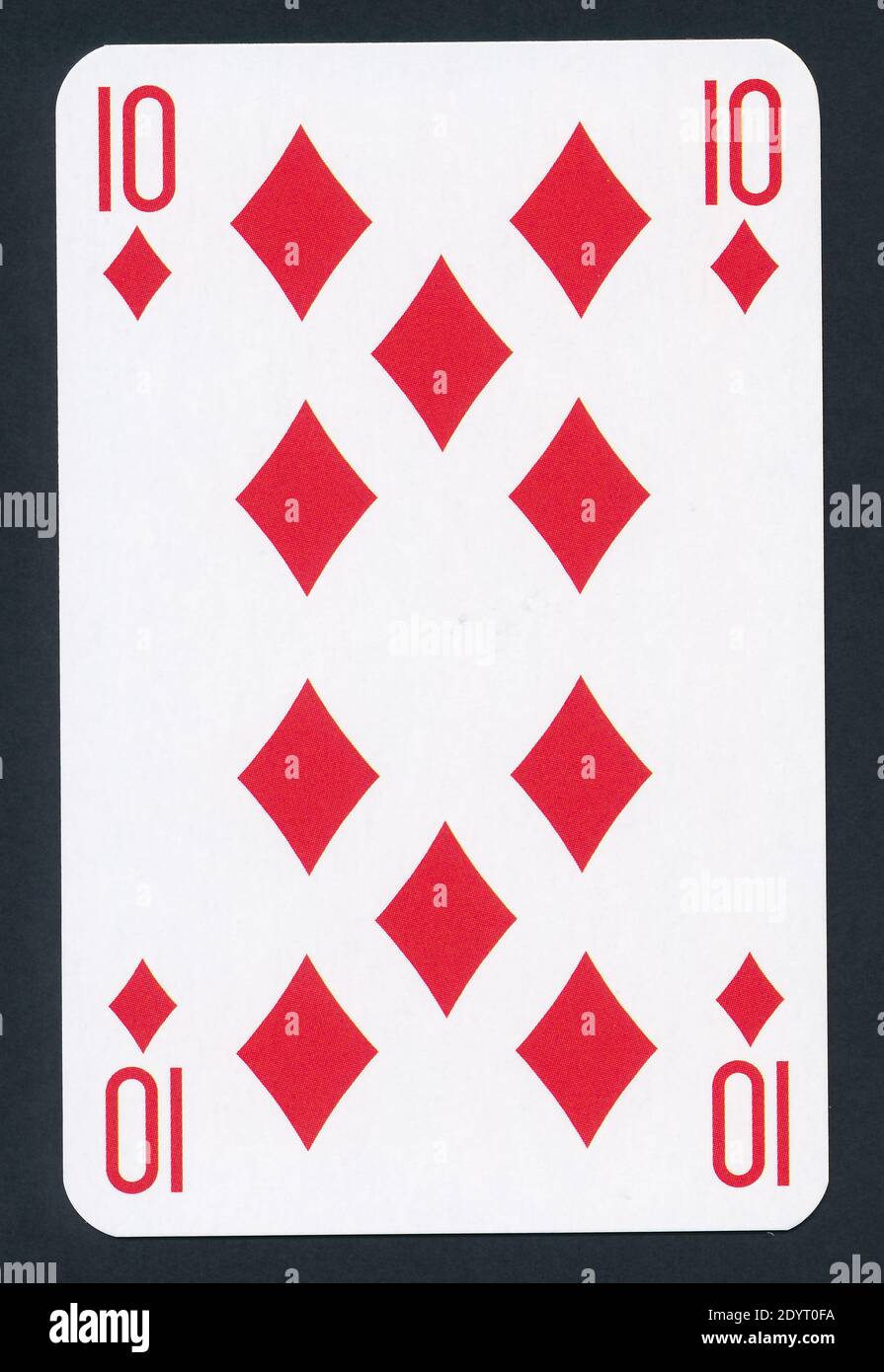 Carte da gioco di Diamanti vestito isolato su sfondo nero - alta qualità XXL. Foto Stock