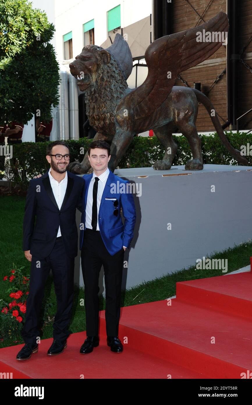 John Krokidas e Daniel Radcliffe partecipano alla prima del film Kill Your Darlings nell'ambito del settantesimo Festival Internazionale del Cinema di Venezia (Mostra), presso l'isola del Lido di Venezia, il 01 settembre 2013. Foto di Aurore Marechal/ABACAPRESS.COM Foto Stock