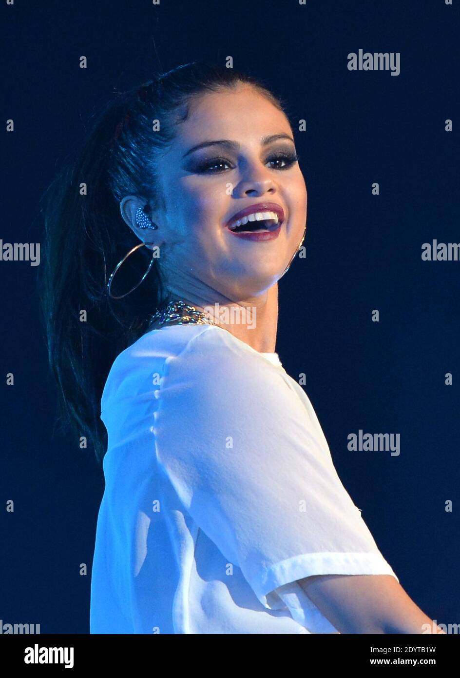 La cantante Selena Gomez suona dal vivo nella sala concerti le Zenith di Parigi, Francia, 5 settembre 2013. Foto di Jeremy Charriau/ABACAPRESS.COM Foto Stock