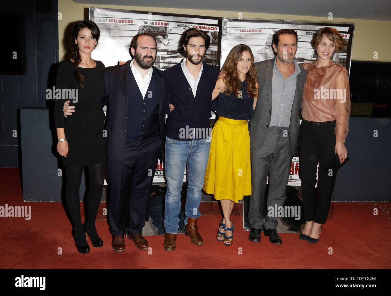 Julien Leclercq, Tahar Rahim, Melanie Bernier, Gilles Lellouche Raphaelle Agogue alla prima di 'Gibilterra' tenutasi a UGC Les Halles a Parigi, Francia il 09 settembre 2013. Foto di Jerome Domine/ABACAPRESS.COM Foto Stock