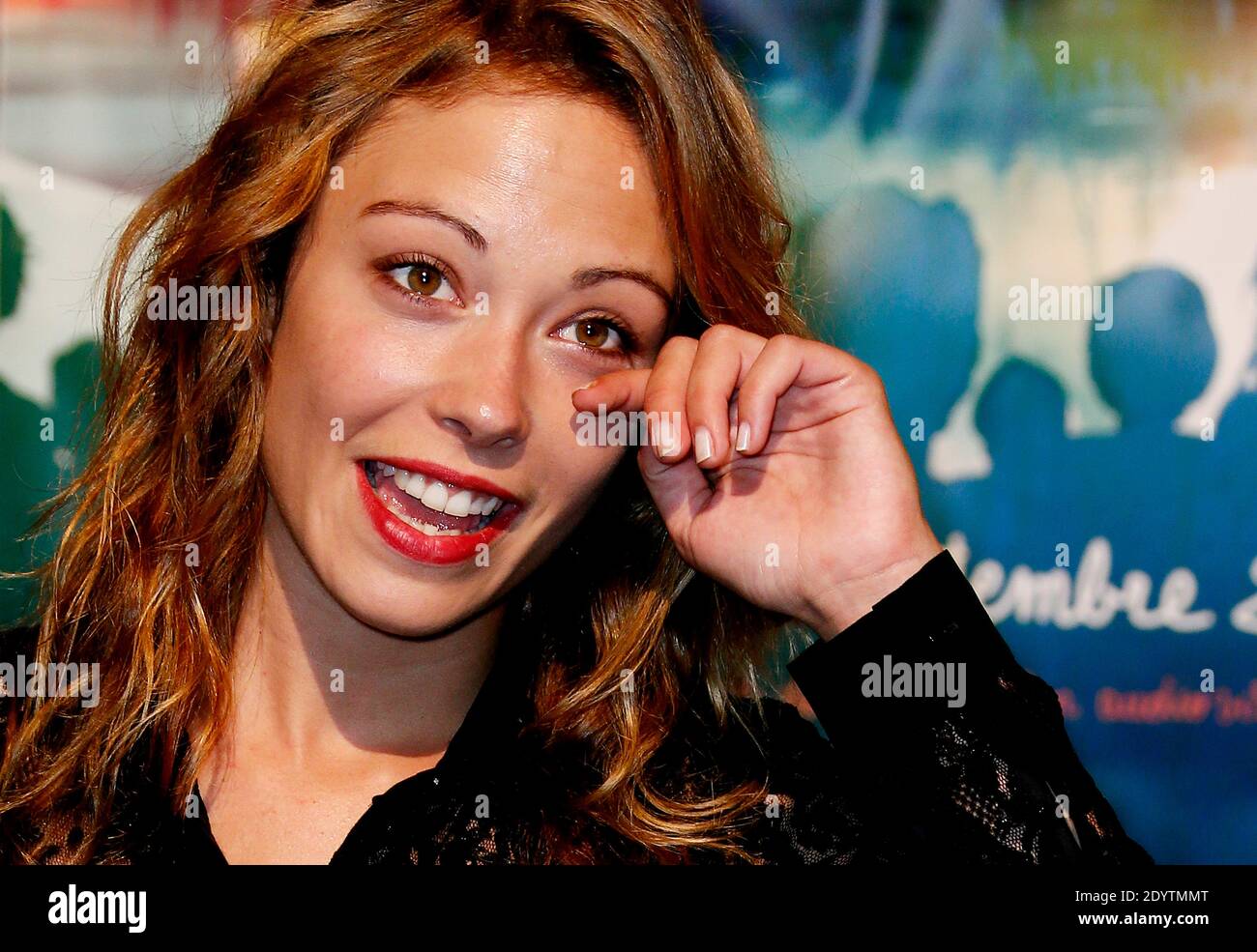 Dounia Coesens al 15° Festival della finzione televisiva cerimonia di chiusura a la Rochelle, Francia occidentale, il 15 settembre 2013. Foto di Patrick Bernard/ABACAPRESS.COM Foto Stock