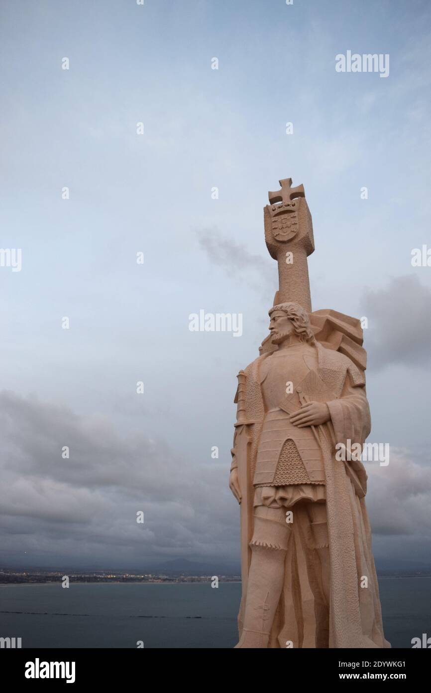 Statua di Juan Cabrillo al Cabrillo National Monument. Foto Stock