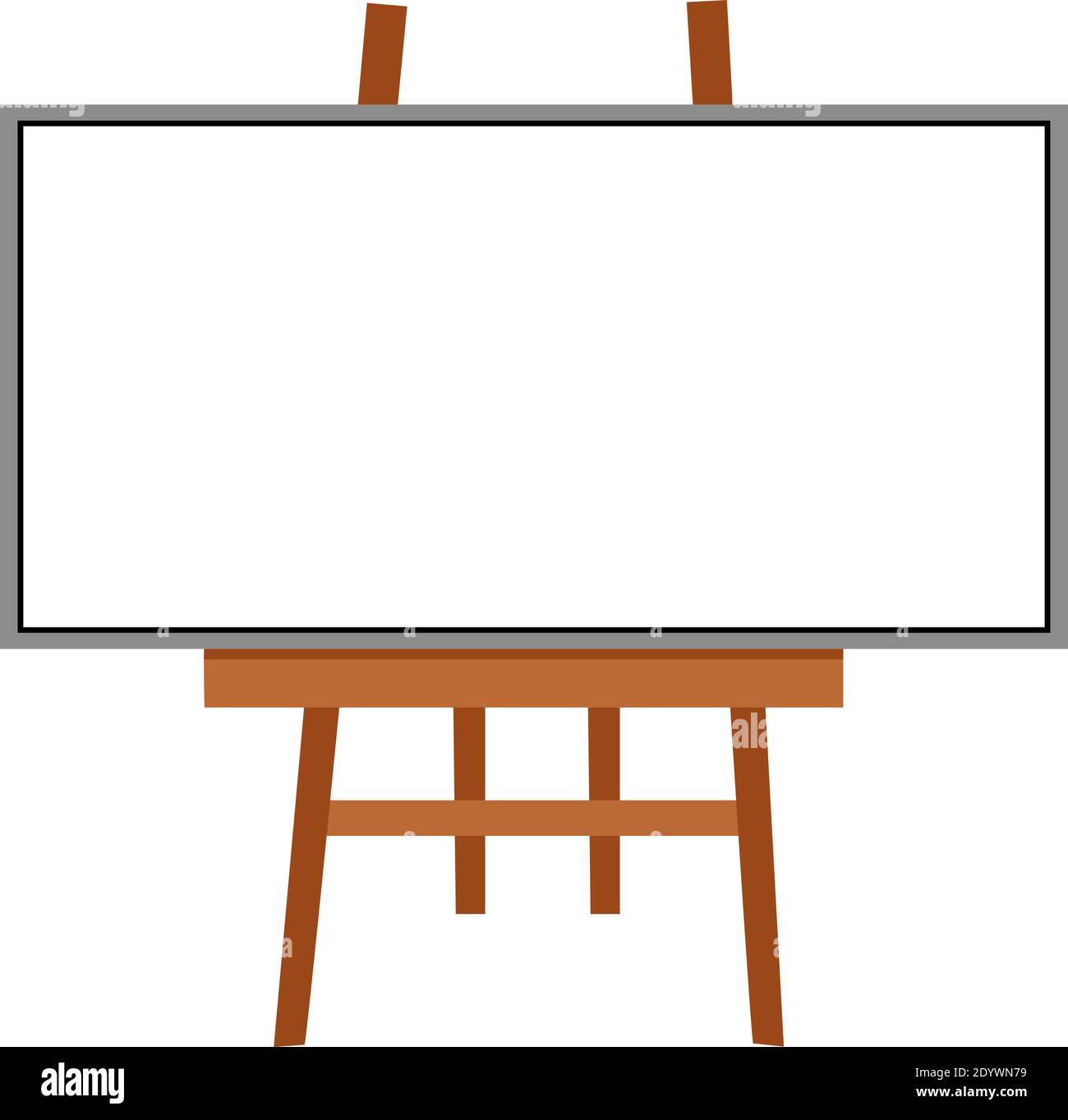 Quadro vuoto, illustrazione, vettore su sfondo bianco. Illustrazione Vettoriale