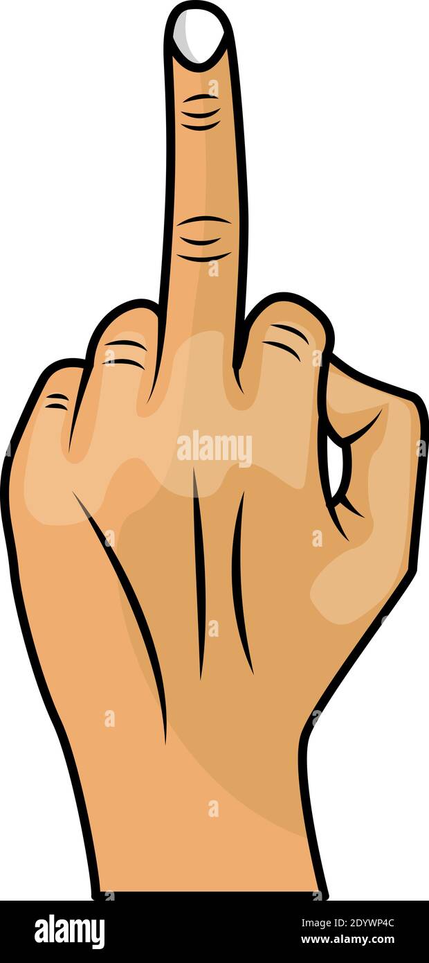 Il dito medio Immagini Vettoriali Stock - Alamy