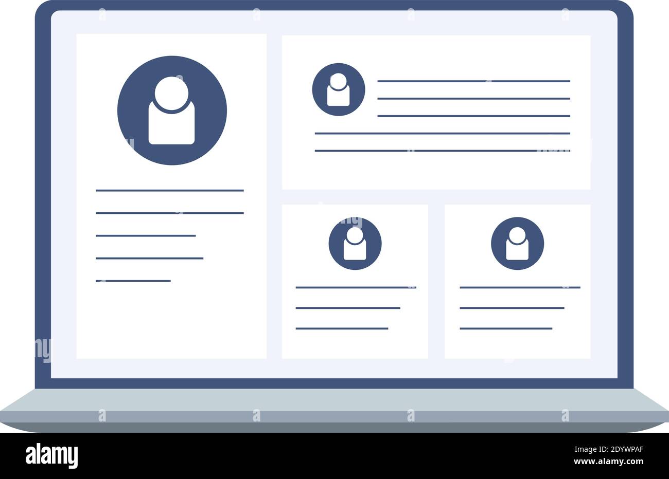 Giro in alto con posta, illustrazione, vettore su sfondo bianco. Illustrazione Vettoriale