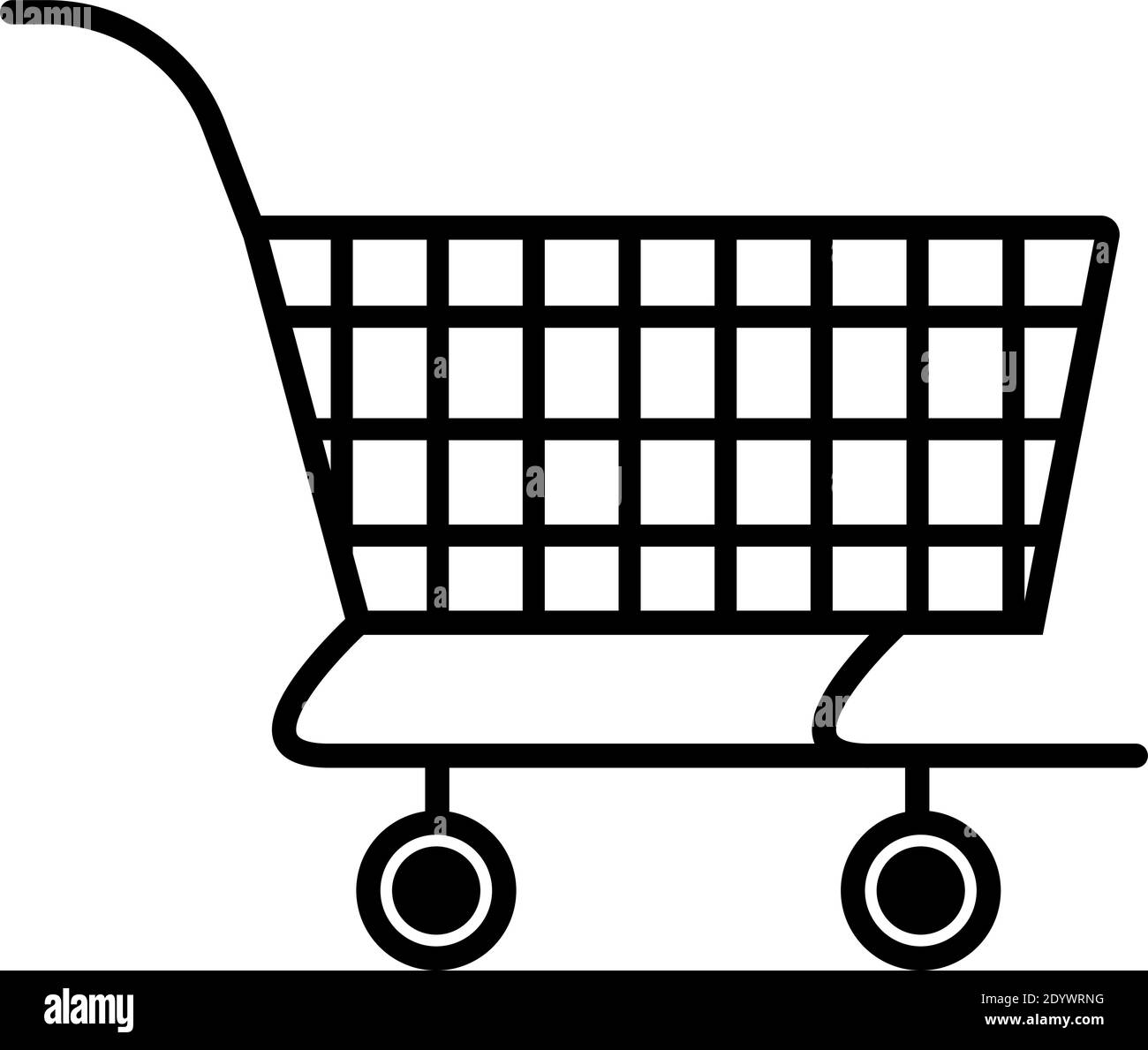 Carrello, illustrazione, vettore su sfondo bianco. Illustrazione Vettoriale