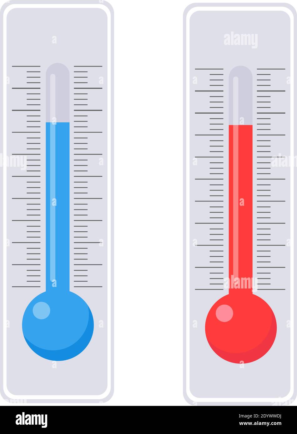 Misuratore di temperatura, illustrazione, vettore su sfondo bianco. Illustrazione Vettoriale