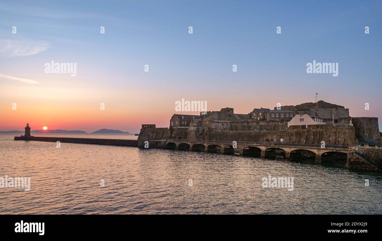 Castle Cornet, St Peter Port Guernsey Foto Stock