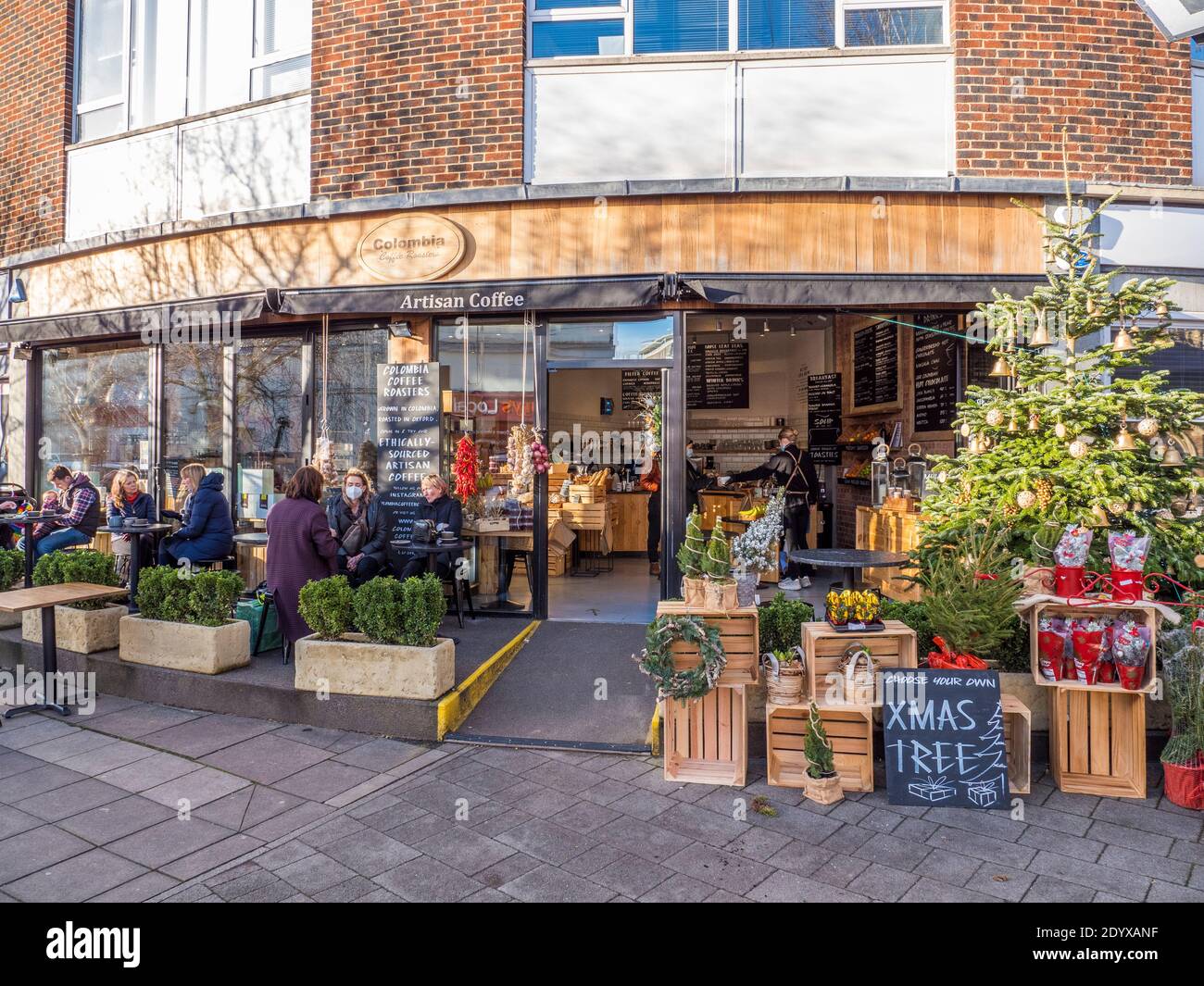 Columbia Coffee Roasters, Summer Town, Oxford, Oxfordshire, Inghilterra, Regno Unito, GB. Foto Stock