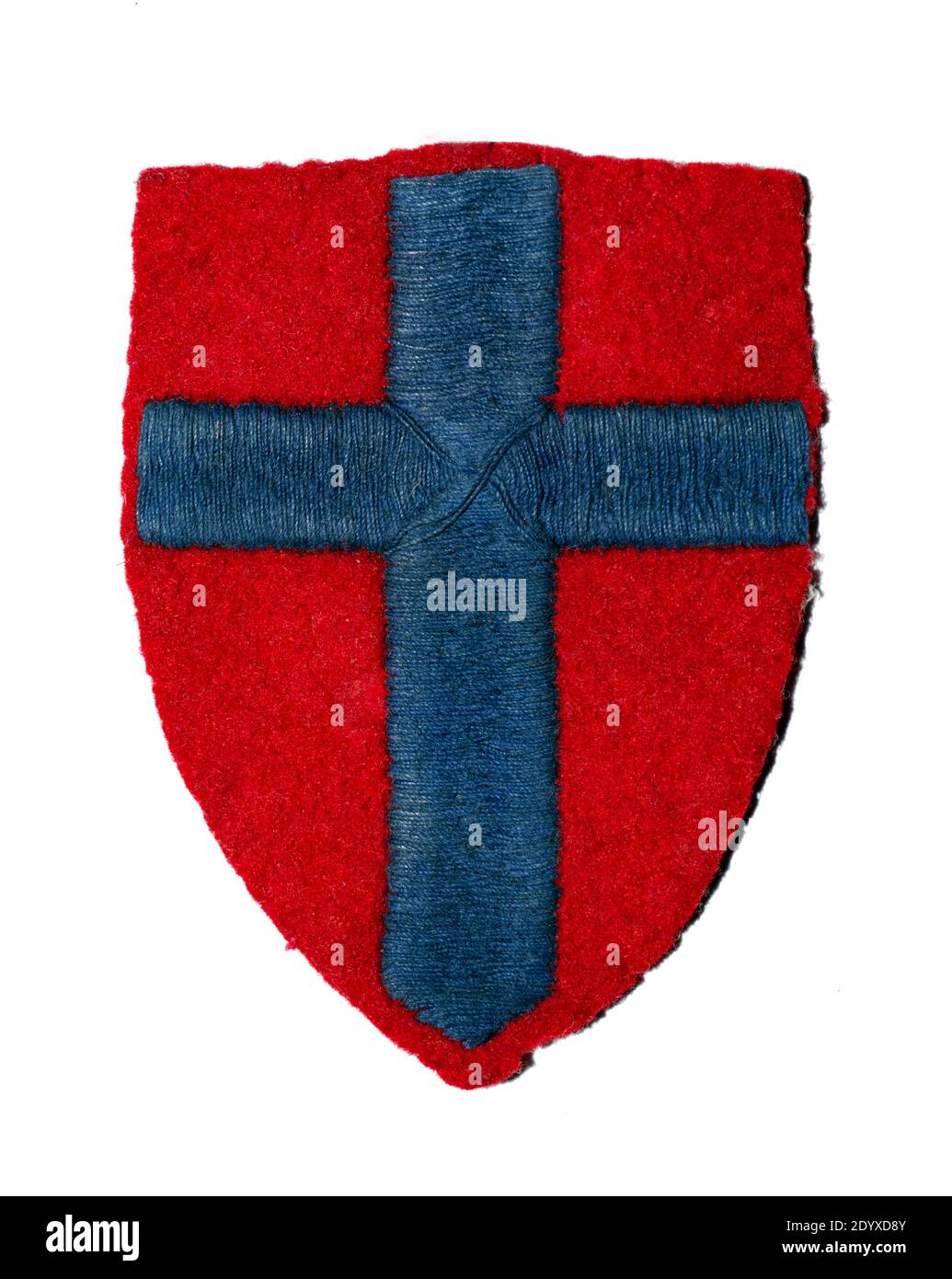 Un lampo a spalla del 21° Army Group, un'unità militare britannica attiva tra il 1943 e il 1945. Foto Stock Un lampo a spalla del 21° Army Group, un'unità militare britannica attiva tra il 1943 e il 1945. Foto Stock