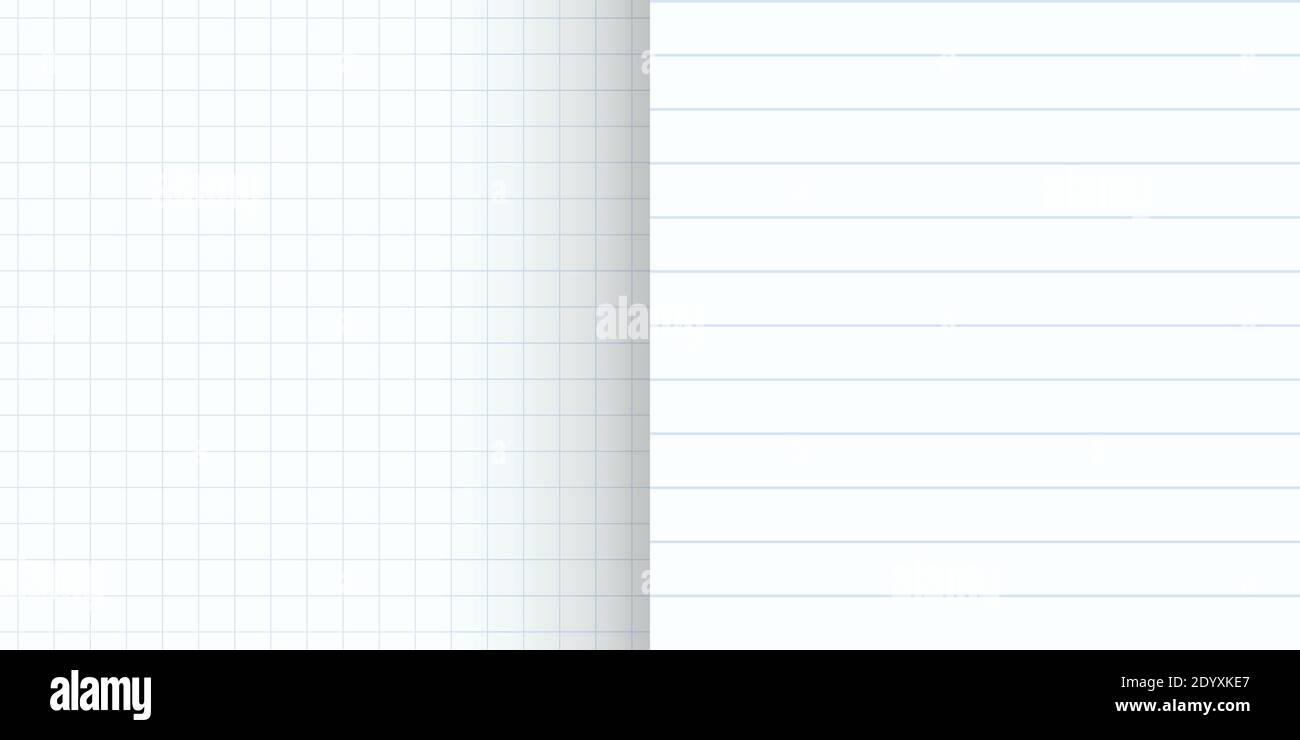 tipi di linee di notebook con pattern senza interruzioni Illustrazione Vettoriale