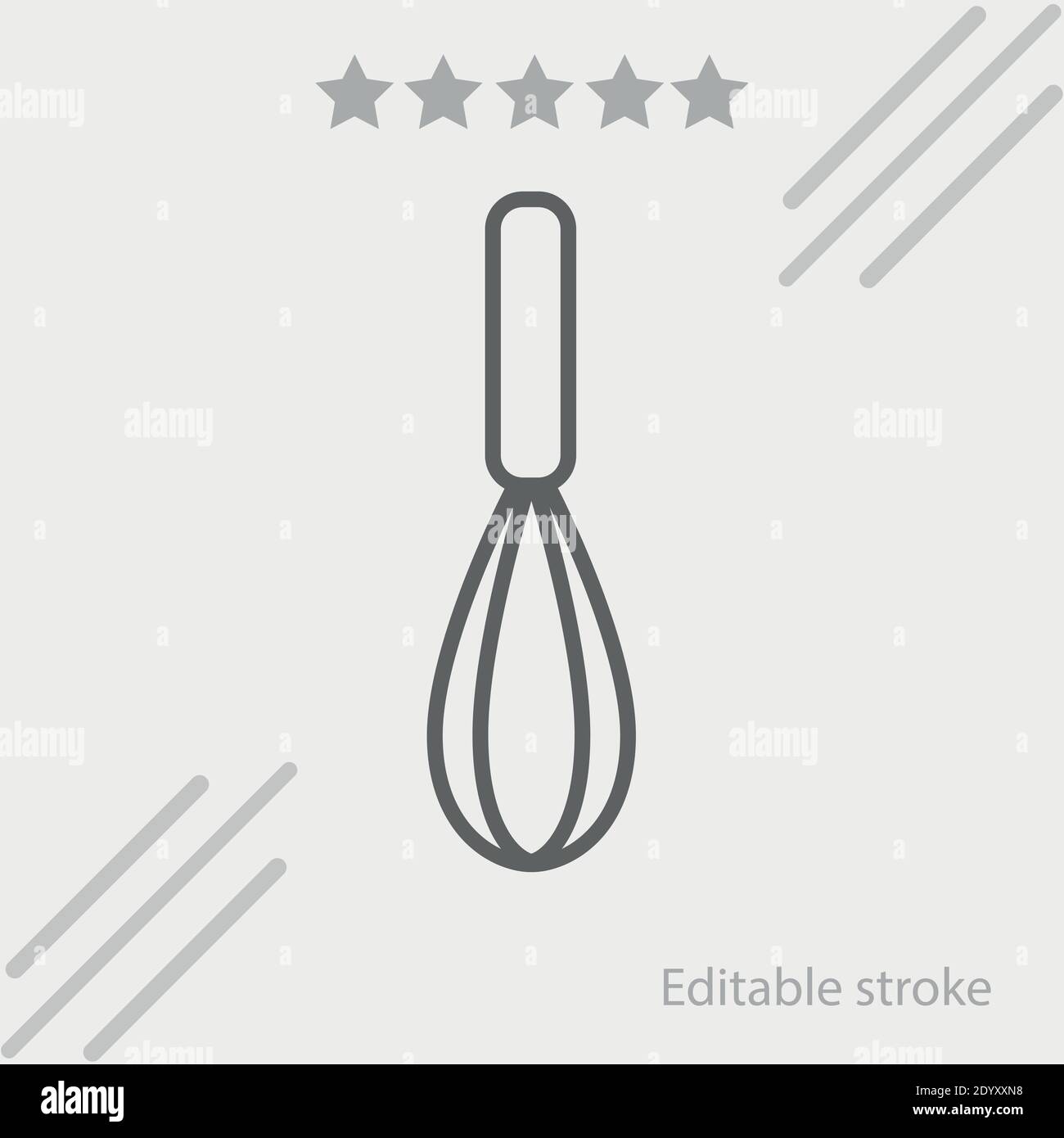 icona vettoriale del miscelatore manuale semplice illustrazione vettoriale moderna Illustrazione Vettoriale