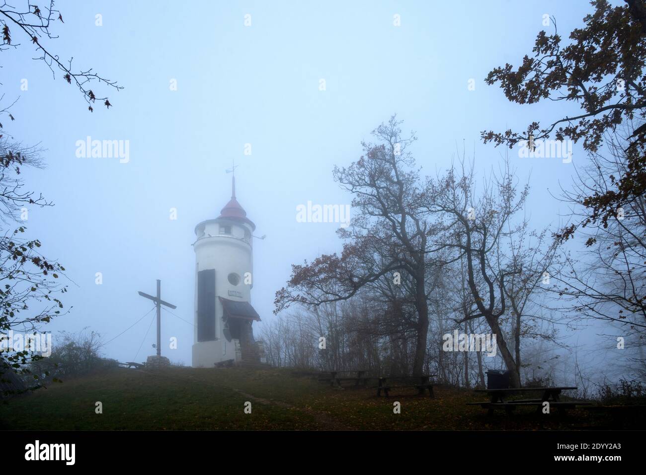 Österreich, Niederösterreich, Scheibbs, Aussichtswarte Urlinger Warte, Am Blassenstein Foto Stock