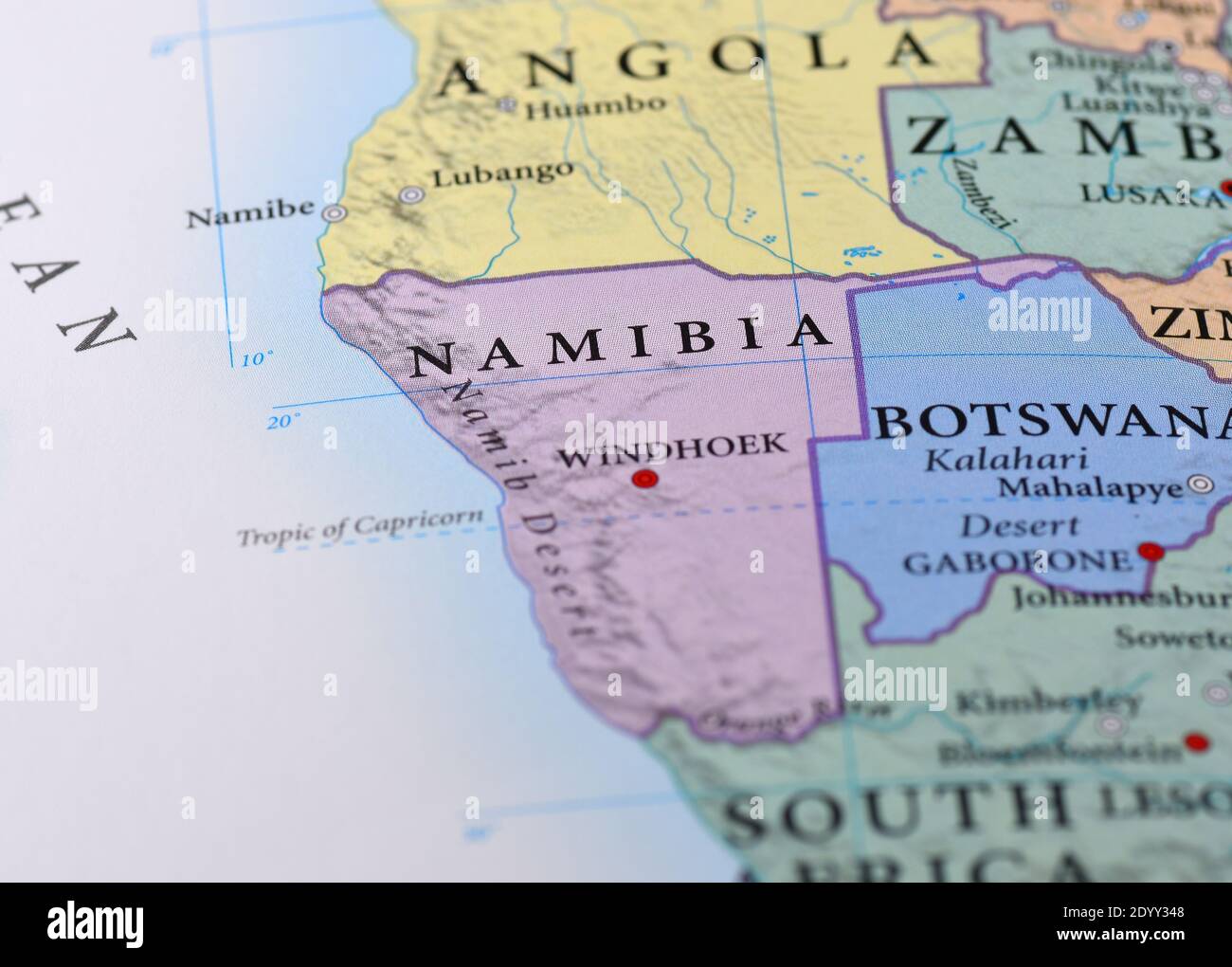 Namibia Mappa Namibia map immagini e fotografie stock ad alta risoluzione - Alamy