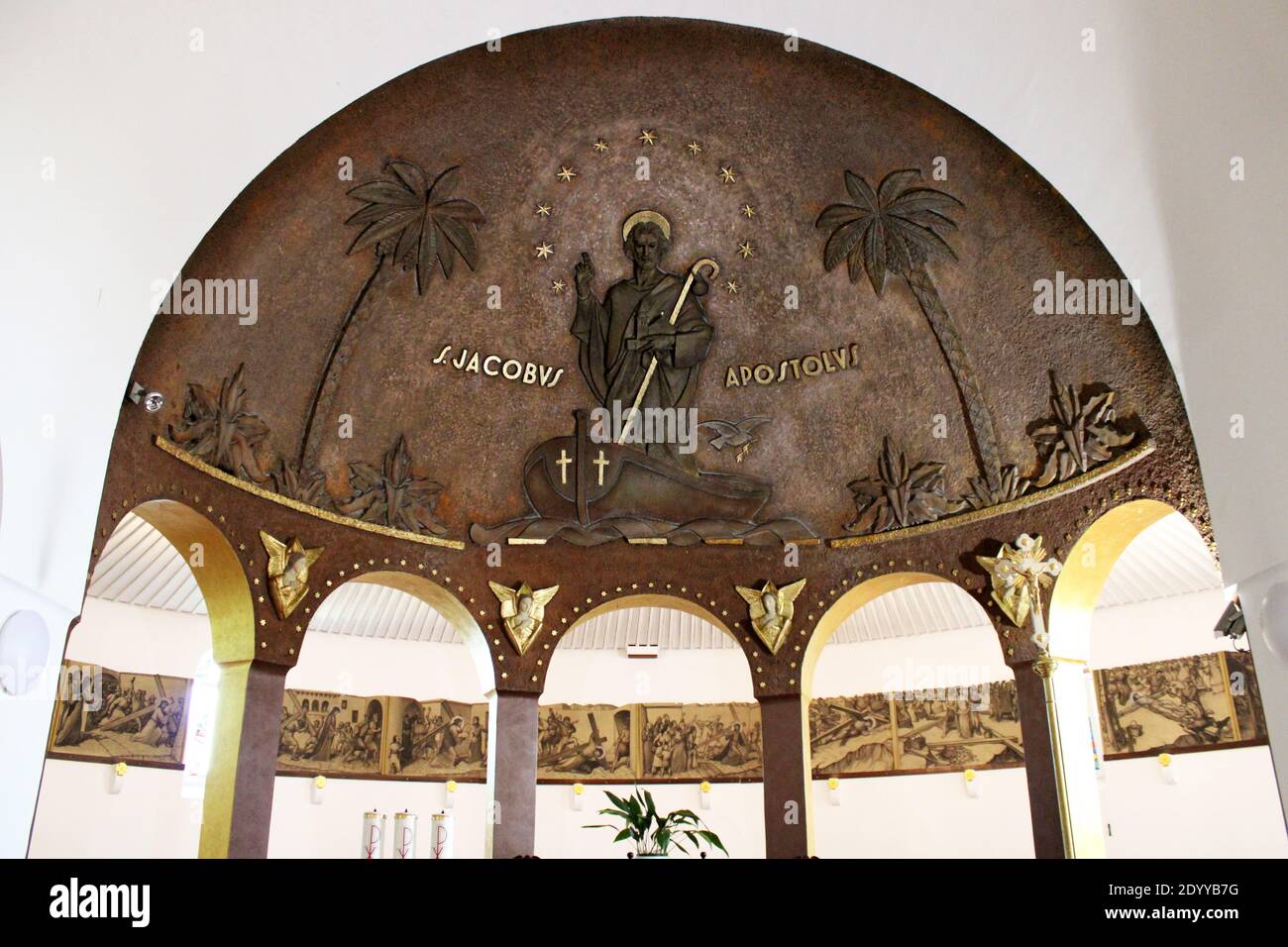 San Jakobus ap. chiesa interiore, Opatija, Croazia, Europa Foto Stock