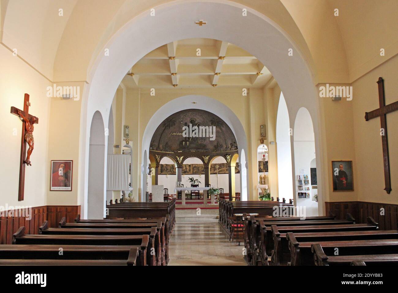 San Jakobus ap. chiesa interiore, Opatija, Croazia, Europa Foto Stock