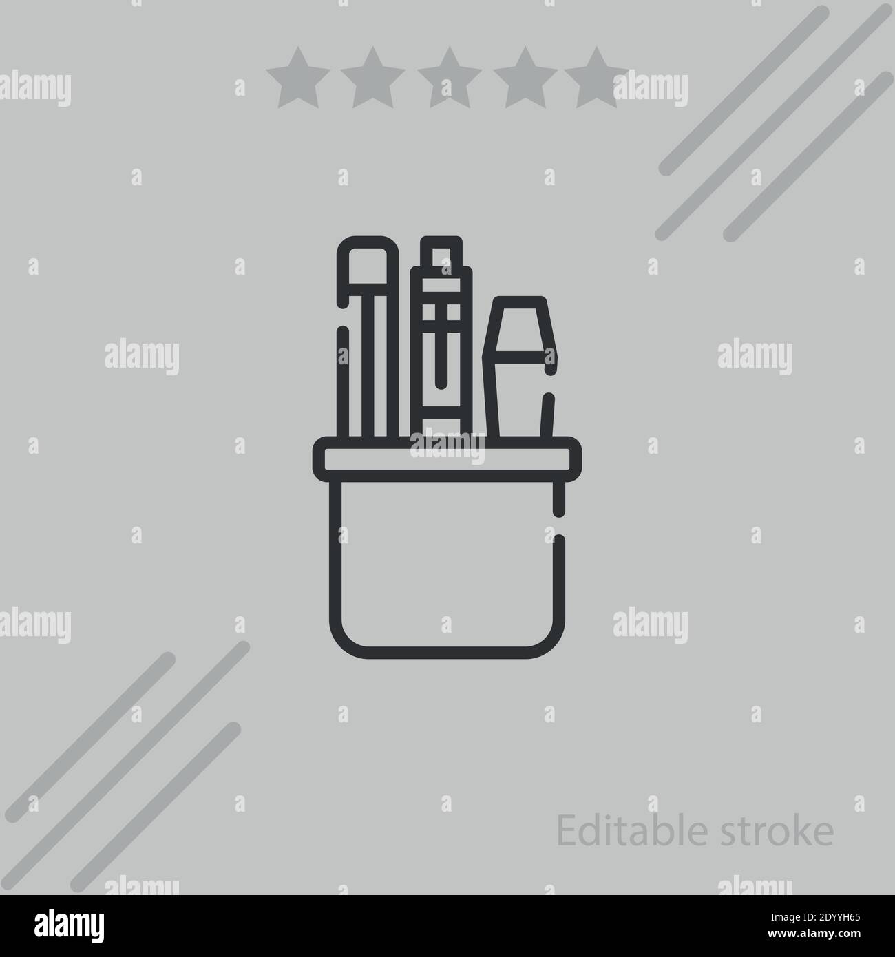 icona vettoriale di cancelleria semplice illustrazione vettoriale moderna Illustrazione Vettoriale