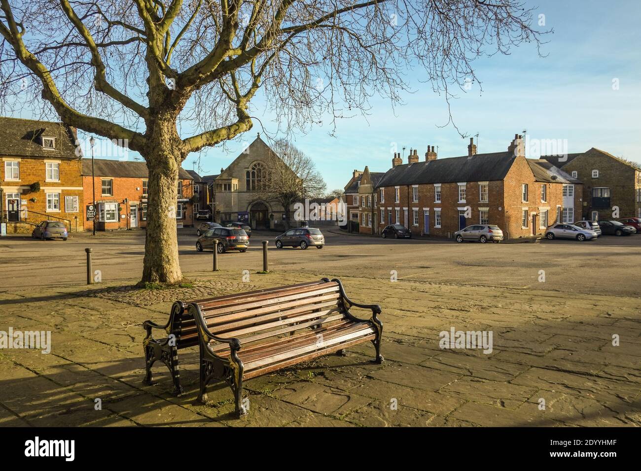 Rothwell Market Square Kettering distretto Northamptonshire Foto Stock