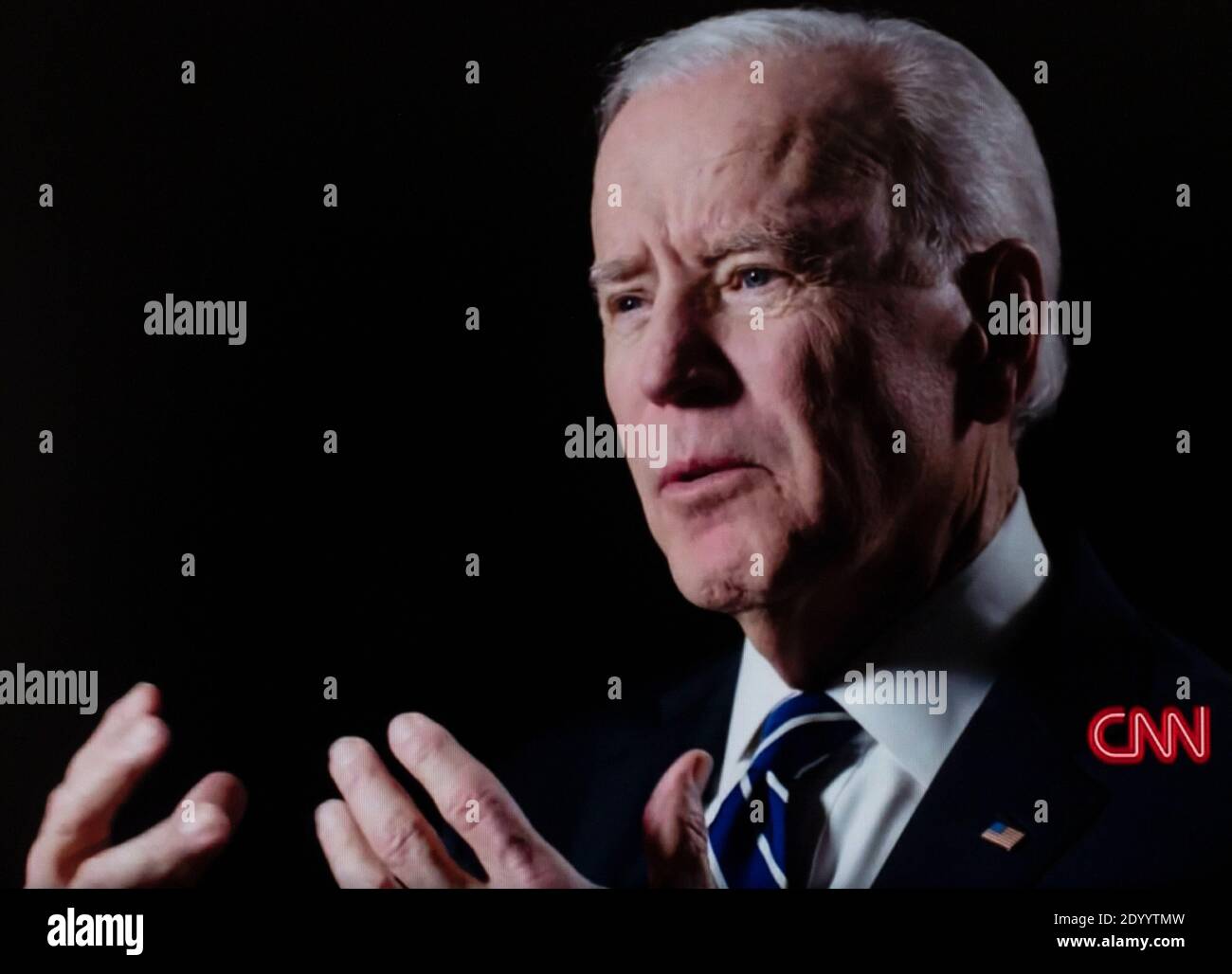 28 dicembre 2020, Washington, District of Columbia USA - IL presidente eletto JOE BIDEN parla del ruolo del vice presidente durante il documentario della CNN Films, "President in Waiting". Biden è stato tra molti ex presidenti e vice presidenti che sono stati intervistati per il film.(Credit Image: © CNN/ZUMA Wire) Foto Stock