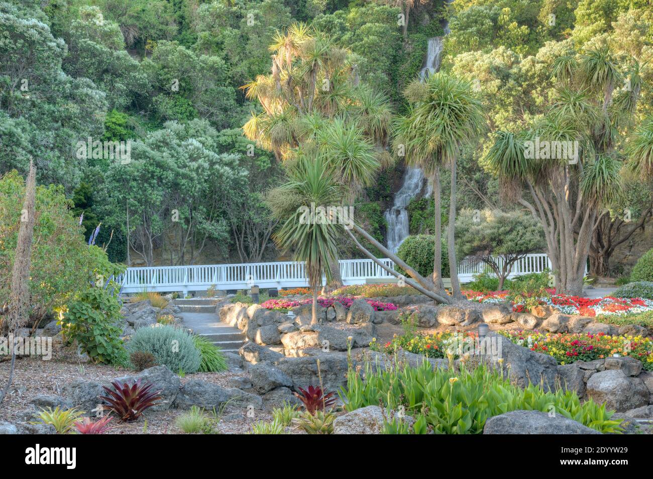 Cascata Centennial a Napier, Nuova Zelanda Foto Stock