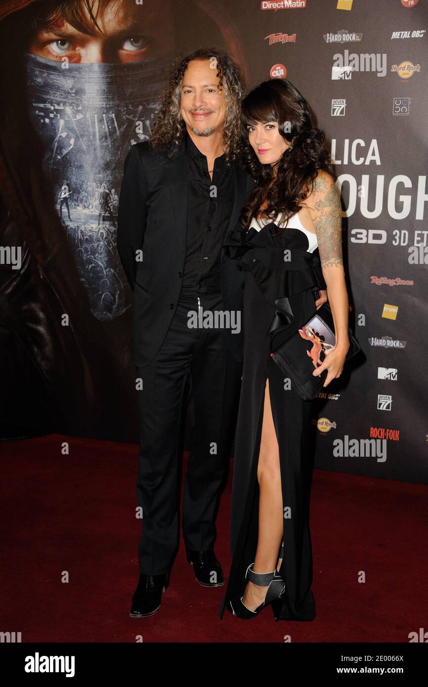 Lani hammett and kirk hammett and metallica immagini e fotografie stock