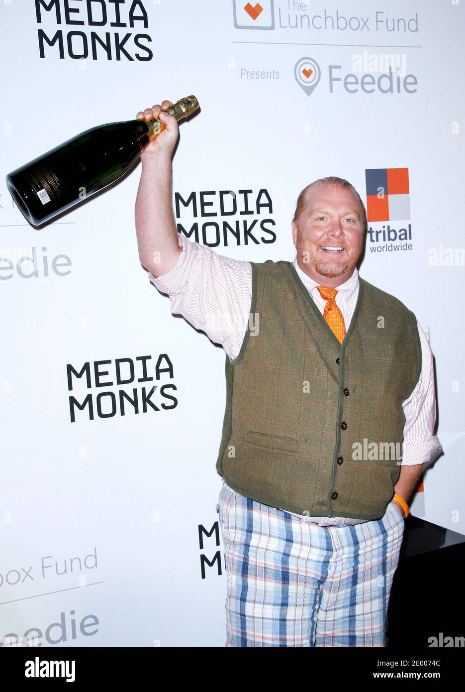 Mario Batali partecipa al Lunchbox Fete Fall annuale a Buddakan a New York City, NY, USA, il 9 ottobre 2013. Foto di Donna Ward/ABACAPRESS.COM Foto Stock