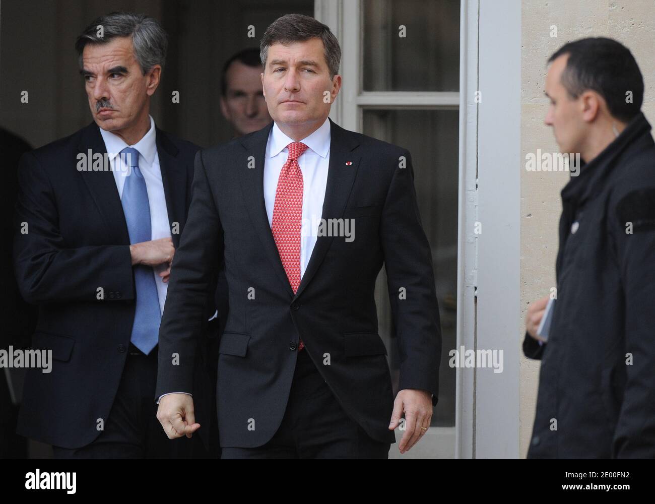 L'ambasciatore DEGLI STATI UNITI in Francia, Charles H. Rivkin, dopo il suo incontro con un rappresentante del ministero degli Esteri francese, a Parigi, Francia, il 21 ottobre 2013, lascia la sede centrale del Ministero degli Esteri francese "Quai d'Orsay". Il ministro degli Esteri Laurent Fabius ha convocato la mattina precedente l’ambasciatore americano per protestare contro le accuse del quotidiano le Monde in merito allo spionaggio su larga scala sui cittadini francesi da parte della NSA (National Security Agency) statunitense. Foto di Mousse/ABACAPRESS.COM Foto Stock