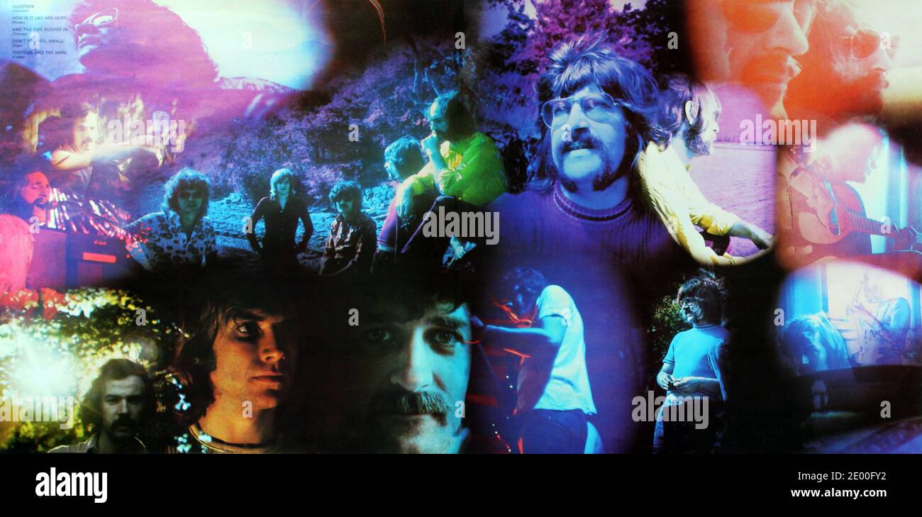 The Moody Blues: 1970. LP Total Inside cover: Una questione di equilibrio Foto Stock