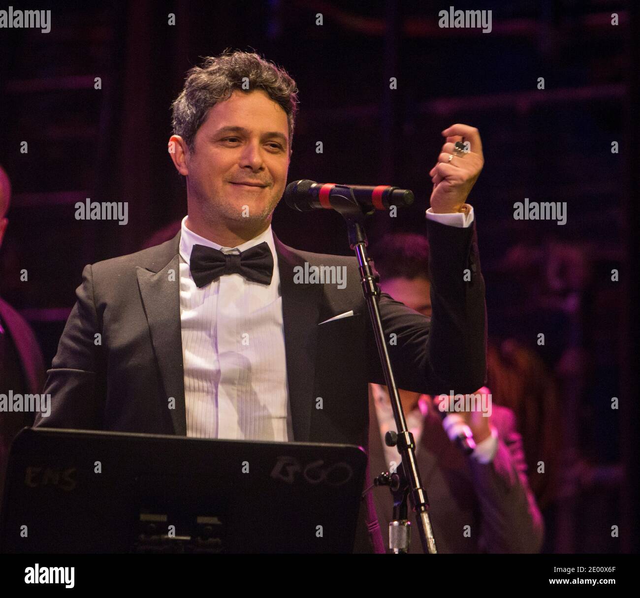 Alejandro Sanz ha conseguito una laurea honoris al Berklee College of Music di Boston, ma, USA, il 6 novembre 2013. La presentazione è seguita da un concerto che mostra la sua musica come interpretata dagli studenti e dalla facoltà di Berklee e ha anche caratterizzato Sanz stesso su canzoni selezionate. Foto di Keiko Hiromi/ABACAPRESS.COM Foto Stock