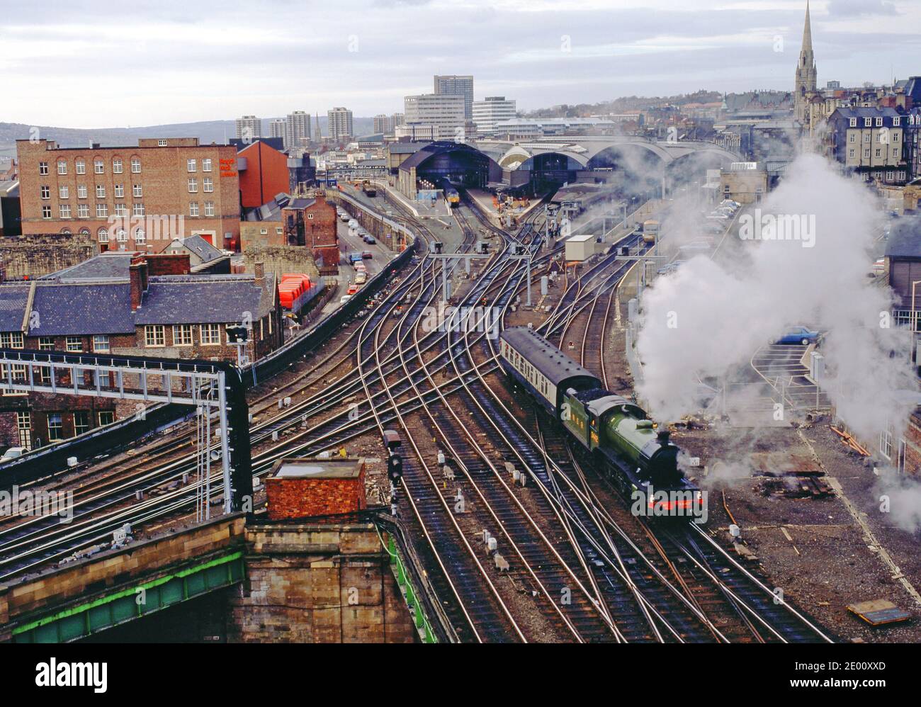 K4 No 3442 la Grande Marchesa a Newcastle Central, Inghilterra Foto Stock