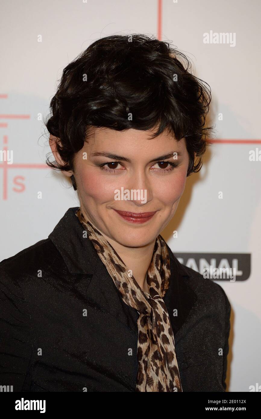 Audrey Tautou partecipa alla prima di 'casse-Tete Chinois' al Cinema le Grand Rex di Parigi, Francia, il 10 novembre 2013. Foto di Nicolas Briquet/ABACAPRESS.COM Foto Stock