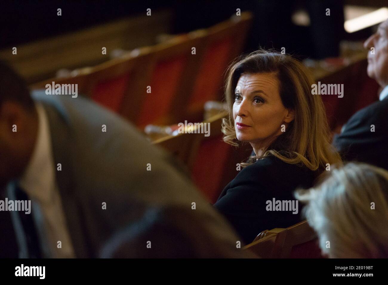 Valerie Trierweiler ha rappresentato il 22 novembre 2013, a Parigi, durante la cerimonia del 'Prix Danielle Mitterrand 2013'. Foto di Romain boe/ABACAPRESS.COM Foto Stock