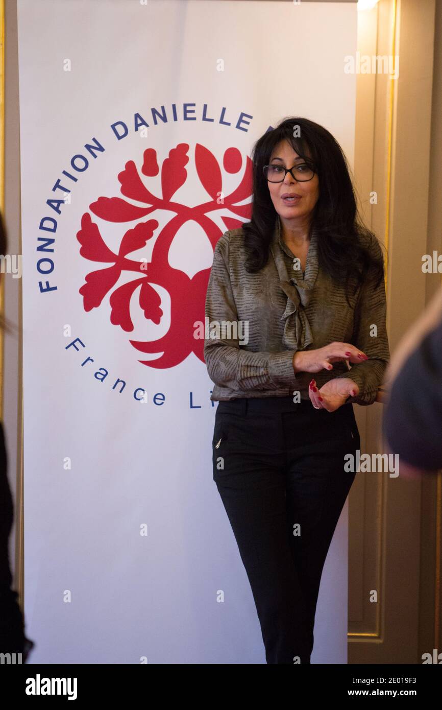 Ministro per vivere all'estero e Francofonia Yamina Benguigui ha raffigurato durante la cerimonia del 'Prix Danielle Mitterrand 2013', il 22 novembre 2013, a Parigi, Francia. Foto di Romain boe/ABACAPRESS.COM Foto Stock
