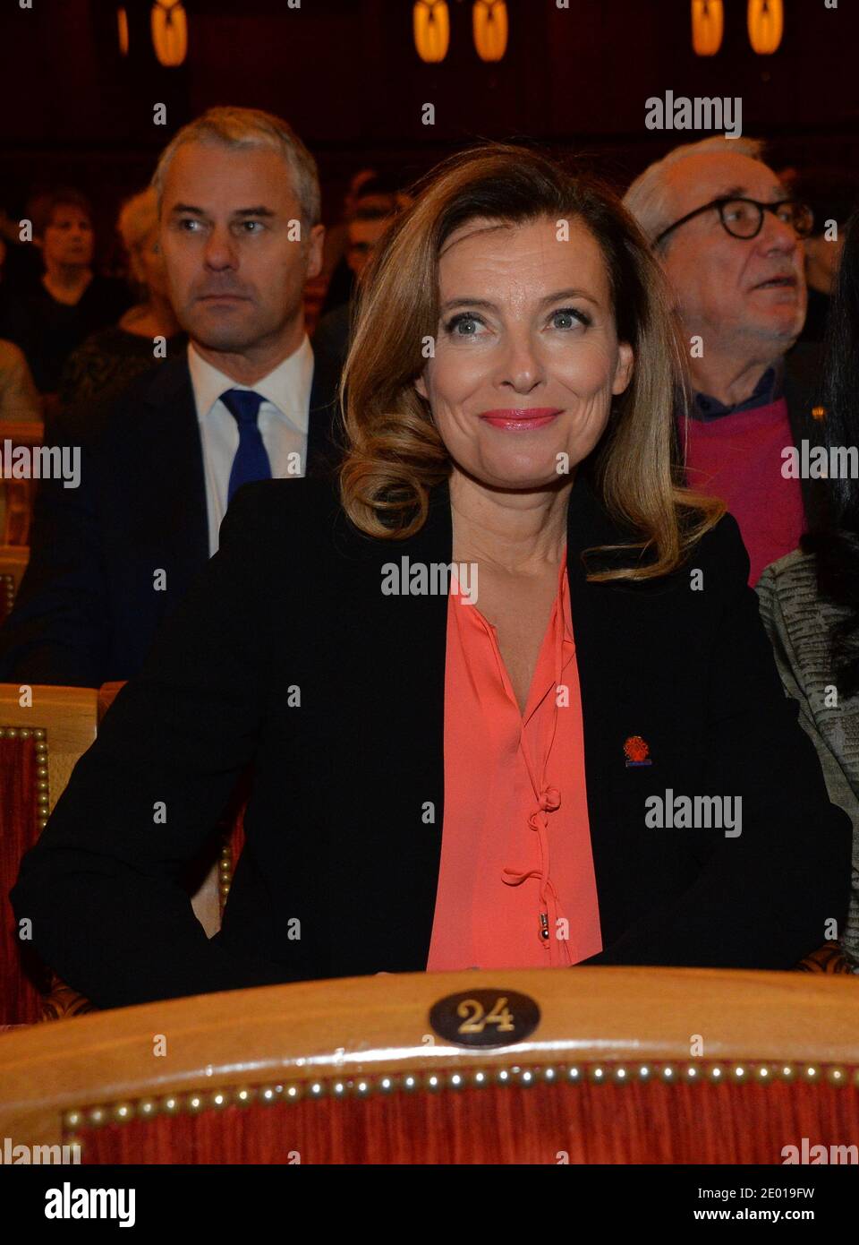 Valerie Trierweiler ha rappresentato il 22 novembre 2013, a Parigi, durante la cerimonia del 'Prix Danielle Mitterrand 2013'. Foto di Christian Liegi/ABACAPRESS.COM Foto Stock